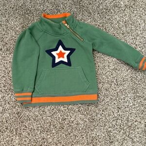 Mini Boden Green Sweatshirt with Star Design